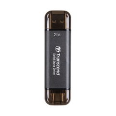 Ổ cứng di động SSD Transcend 2Tb TS2TESD310C (Type-C và USB3.2/ 1050Mb/s/ 950Mb/s/ Đen)