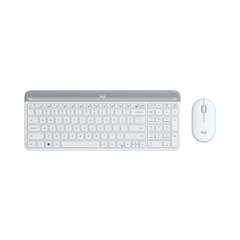 Bộ bàn phím chuột không dây Logitech MK470 trắng (USB)