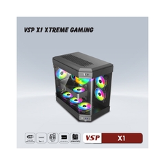 Vỏ Case VSP X1 EXTREME GAMING (Mid Tower/Màu Đen)