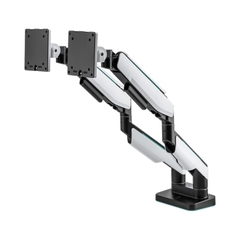 Giá đỡ 2 màn hình HumanMotion T9 Pro II Dual Màu Trắng (23-43 inch)