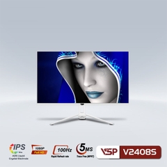 Màn hình LCD 24” VSP V2408S FHD 100Hz trắng