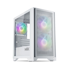 Vỏ Case MIK MORAX 3FA WHITE (Mini Tower/ Màu Trắng/ 3 fan)