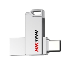 USB Hiksemi 128GB USB3.2/USB-C E327C Màu Bạc  Cắm chân USB 3.2 Type A & USB Type C