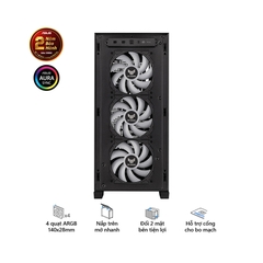 Vỏ Case Asus TUF Gaming GT302 ARGB Black (eATX/Full Tower/ Màu Đen/BTF)