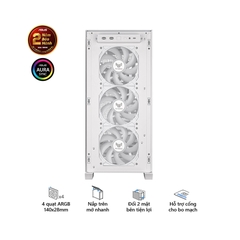 Vỏ Case Asus TUF Gaming GT302 ARGB White (eATX/Full Tower/Màu Trắng/BTF)
