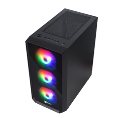 Case Jetek Squid X3 Black (3 Fan RGB)