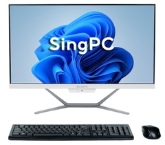 Máy tính All In One TechPro SingPC M24Ki51085-W (i5-10400, Ram 8GB, SSD 512GB, Wifi, Bluetooth, LCD 23.8 tràn viền, Win 11 Pro, Trắng)