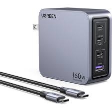 Củ sạc nhanh 4 cổng PD 3.1 GaN Nexode Pro 160W PPS cắm tường Ugreen 25876 X763 cao cấp