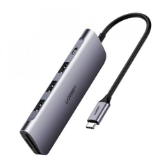 Cáp chuyển USB Type C to HDMI, USB 3.0, đọc thẻ SD/TF, hỗ trợ sạc USB C Ugreen 70411