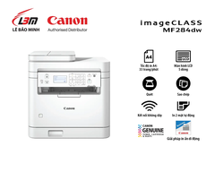 Máy in laser đen trắng đa năng Canon MF284dw (In đảo mặt| Copy| Scan| ADF A4| A5| USB| LAN| WIFI)