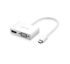 Cổng chuyển USB type C to HDMI/VGA hỗ trợ full HD 3D 4Kx2K chính hãng Ugreen 30843