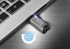 USB 3.2 Adata UV350 128GB - AUV350-128G-RBK - Vỏ kim loại nguyên khối