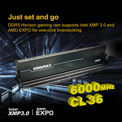 Ram PC Kingmax HORIZON Heatsink 16GB DDR5 5600Mhz