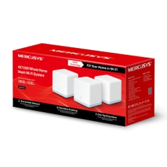 Hệ Thống Mesh Wi‑Fi 5 AC1200 Mercusys Halo S12 3-pack