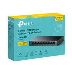 Switch Để Bàn 9 Cổng 10/100Mbps với 8 Cổng PoE+ TP-Link LS109P