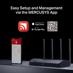 Bộ phát wifi 7 Mercusys MR27BE (Chuẩn BE/ BE3600/ 4 Ăng-ten ngoài/ Wifi Mesh)