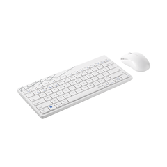 Bộ bàn phím chuột không dây Rapoo 8000M (USB-Wireless, Bluetooth) màu trắng