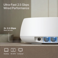 Hệ thống Mesh Wi-Fi 7 BE5000 TP-Link Deco BE25 2 Pack