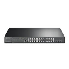 Chia mạng 24 cổng PoE+ Gigabit + 4-Port 10GE SFP+ L2+ quản lý TP-LINK TL-SG3428XMP