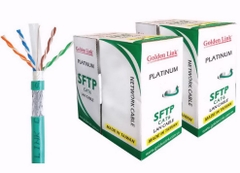 Cáp mạng Golden Link SFTP Cat 6E Chống nhiễu (Màu Xanh lá) TW1104-1 cuộn 305m