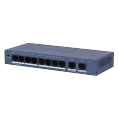 Switch Dahua DH-S3010-8ET2ET-60 bao gồm 8 cổng PoE (10/100 Mbps) và 2 cổng Uplink (10/100 Mbps).