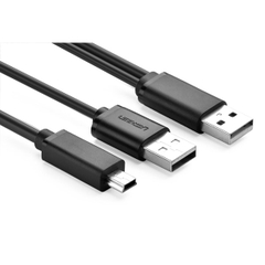 Cáp USB 2.0 to mini USB dài 1M có hỗ trợ nguồn Ugreen 10347