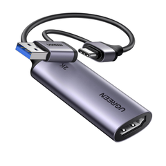 USB Capture HDMI, live streaming 2K@30Hz HDMI to USB 3.0, Type-C Ugreen 15389-CM629 cao cấp