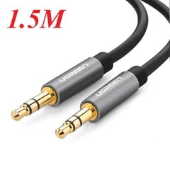 Cáp Audio 3.5mm dài 1,5m chính hãng Ugreen 10734 đầu cáp mạ vàng 24K