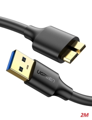 Cáp USB 3.0 A ra Micro B Ugreen 10843 2M màu đen