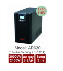 Bộ lưu điện UPS Ares AR630 110V (3000VA-2400W)