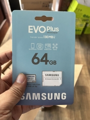 Thẻ nhớ Micro SD Samsung Evo plus 64GB Class 10 Read 130MB/s (Kèm Adapter)
