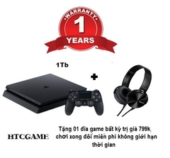 SONY PS4 SLIM 1Tb CUH-2006B + Tai nghe XB450AP + 01 Đĩa game PS4