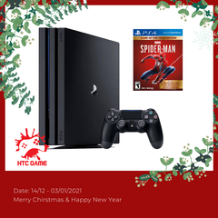 Máy PS4 PRO 4K 1Tb  + Game Spider Man GOTY