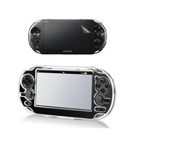 Set Case Crystal + Dán 2 mặt bảo vệ cho PSVita 2000