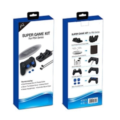 Super Game Kit 5 in 1 (Chân đế + Sạc + tai nghe + Silicon + 4 Núm)