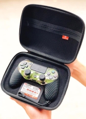 Combo: Tay cầm PS4 Camo Green + USB 4.0 + dây sạc + Bao chống sốc dùng cho PC / Laptop Win10