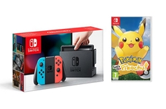Máy Chơi Game Nintendo Switch Neon - Game Pokemon Let's Go Pikachu