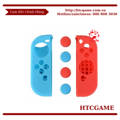 Ốp Silicon + núm bảo vệ Tay cầm Joycon Nintendo Switch
