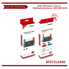Bộ bảo vệ 3 in 1 Ốp lưng + Dán Kính + 4 Thumgrip Cover Protective Pack cho NS TNS-1899