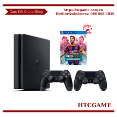 PS4 SLIM + 2 TAY + ĐĨA PES 2021 EU + DOCK SẠC