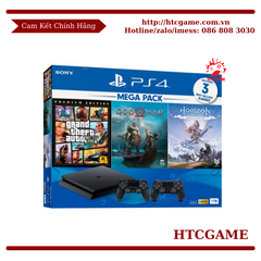 Máy PS4 Slim 1TB Mega 2 + 2 tay cầm