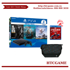 PS4 Slim Mega pack 1 TẶNG Game Spider Man + Túi Đeo