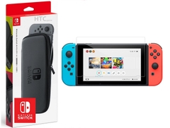 Túi bao đựng máy Switch + Miếng Dán Cường Lực Nintendo Switch