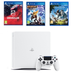 Máy PS4 Slim 500Gb + 3 đĩa Horizon Zero Dawn + Driveclub + Crash Bandicoot