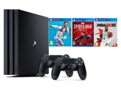 Máy PS4 Pro 1TB + 2 tay cầm + Tặng 3 game