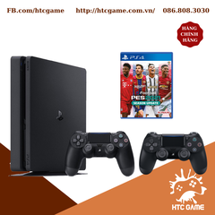 PS4 SLIM + 2 TAY + ĐĨA PES 2021 EU + DOCK SẠC