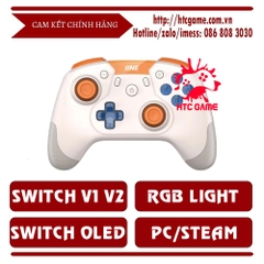 Tay cầm không dây Nintendo Switch màu cam - IINE L784