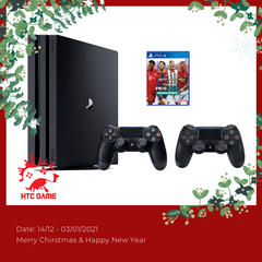 PS4 PRO 4K 1TB 7218B 2 TAY CẦM + PES 2021 ASIA DIGITAL