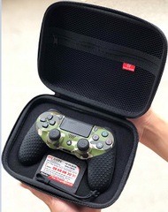 Combo : Bao đựng tay cầm + Silicon họa tiết + 2 núm bọc cần analog cho tay cầm PS4