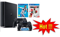Máy PS4 Slim 1TB + 2 tay cầm + FIFA19 + NBA